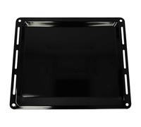 vhbw - Plaque de four noire, émaillée, revêtement anti-adhérence compatible avec Bauknecht ESN-Serie, ESN xxxx - 44,5 x 37,5 x 2,5 cm