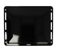 vhbw - Plaque de four noire, émaillée, revêtement anti-adhérence compatible avec Bosch HGV72-Serie, HGV72xxxxxx - 46 x 36,6 x 3,2 cm