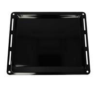 vhbw - Plaque de four noire, émaillée, revêtement anti-adhérence compatible avec Privileg PCCI 8-Serie, PCCI 8xxxxx - 44,5 x 37,5 x 2,5 cm