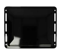vhbw - Plaque de four noire, émaillée, revêtement anti-adhérence compatible avec Siemens HR6-Serie, HR6xxxx - 46 x 36,6 x 3,2 cm