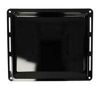 vhbw - Plaque de four noire, émaillée, revêtement anti-adhérence compatible avec Whirlpool AKP-Serie, AKPxxxx - 44,5 x 37,5 x 3,5 cm