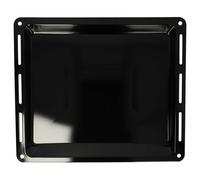 vhbw - Plaque de four noire, émaillée, revêtement anti-adhérence compatible avec Whirlpool AKZM-Serie, AKZMxxx - 44,5 x 37,5 x 3,5 cm