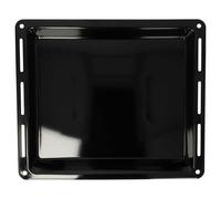 vhbw Plaque de four remplacement pour Whirlpool 481010640958, 481010657929 pour Four - 44,5 x 37,5 x 4,4 cm, anti-adhésif, émaillée, noir