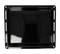 vhbw Plaque de four remplacement pour Whirlpool 481010640958, 481010657929 pour Four - 44,5 x 37,5 x 4,4 cm, anti-adhésif, émaillée, noir