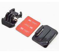 vhbw Plaque de montage compatible avec Garmin Virb Elite E2GR, Elite HD 1.4, X, XE caméra d'action - autocollant, pour diverses surfaces (incurvée)