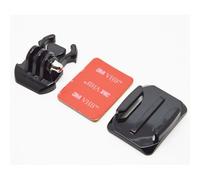 vhbw Plaque de montage compatible avec GoPro Hero 2 Motorsports Edition caméra d'action - autocollant, pour diverses surfaces (incurvée)