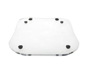 vhbw Plateau coulissant compatible avec Silvercrest Monsieur Cuisine Connect, SKMP, SKMW robot de cuisine - verre acrylique, 34,2 x 29 cm