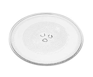 vhbw Plateau tournant compatible avec Bosch BFL524MB0, BFL523MW0B, BFL524MS0 micro-ondes - Plaque tournante verre, 25,5 cm, support en Y