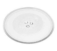 vhbw Plateau tournant compatible avec Sharp YC-MS01E-S, YC-PG204AE-S micro-ondes - Plaque tournante verre, 25,5 cm, support en Y G