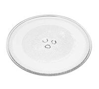 vhbw Plateau tournant remplacement pour Bosch 11002491 pour micro-ondes - Plaque tournante verre, 25,5 cm, support en Y