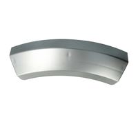 vhbw Poignée compatible avec Bosch WTS86512CH/20, WTS86513/15, WTS86512CH/13, WTS86512CH/17 sèche linge plastique argenté