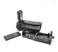 vhbw poignée d'alimentation inkl. molette de sélection, déclencheur à distance pour appareil photo reflex DSLR comme Canon BG-E21