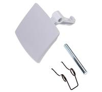vhbw Poignée de porte lave-linge - 56 x 53 x 50 mm - blanc - rectangulaire, compatible avec Bosch série WFB4, WFB4xxxxx, WFB4xxxxx/xx