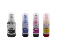 vhbw Recharges d'encre (Y/M/C/B) p.ex. Remplacement pour Epson 102 Cyan, 102 Jaune, 102 Magenta, 102 Noir, C13T03R140, C13T03R240