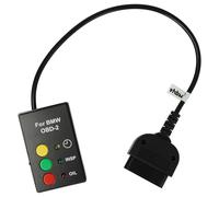 vhbw Réinitialisateur OBD2 d'inspection Compatible avec BMW à partir de 2001 sans Can-Bus/I-Drive E39 - Resetter pour Huile et Entretien, Noir