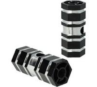 vhbw Repose-Pieds pour vélo, BMX, VTT - Pegs de 6,6 x 2,5 cm, Noir