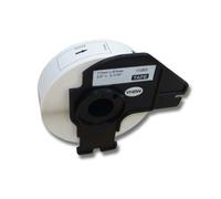 vhbw Rouleau d'étiquettes + support 17mm x 87mm (300 étiquettes) remplacement pour Brother DK-11203 pour étiqueteuse