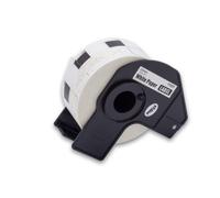 vhbw Rouleau d'étiquettes + support 23mm x 23mm (1000 étiquettes) compatible avec Brother PT QL-1110 étiqueteuse - premium blanc