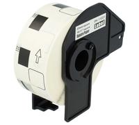 vhbw Rouleau d'étiquettes + support 23mm x 23mm (1000 étiquettes) compatible avec Brother PT QL-800, QL720NW étiqueteuse - premium blanc