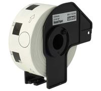 vhbw Rouleau d'étiquettes + support 24mm (1000 étiquettes) compatible avec Brother PT QL-710W, QL-720, QL-700, QL-710 étiqueteuse - premium