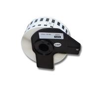 vhbw Rouleau d'étiquettes + support 27mm x 30,48m (1 étiquette) remplacement pour Brother DK-22214 pour étiqueteuse
