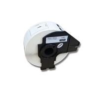 vhbw Rouleau d'étiquettes + support 29mm x 90mm (400 étiquettes) compatible avec Brother PT QL-500, QL-500A, QL500BS étiqueteuse blanc
