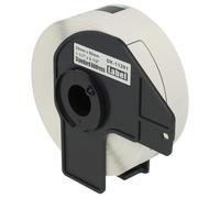 vhbw Rouleau d'étiquettes + support 29mm x 90mm (400 étiquettes) compatible avec Brother PT QL-710WSP, QL-720, QL720NW étiqueteuse blanc