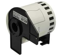 vhbw Rouleau d'étiquettes + support 62mm x 15,24m compatible avec Brother P-Touch QL 820 NWBc, QL 820 NWB étiqueteuse - autocollant