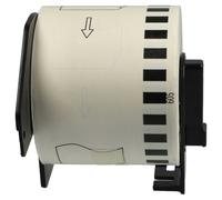 vhbw Rouleau d'étiquettes + support 62mm x 30,48m compatible avec Brother P-Touch QL560VP, QL-560 étiqueteuse - autocollant détachable