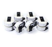 vhbw Rouleaux d'étiquettes, lot de 10x pièces 29mm x 90mm compatible avec Brother PT QL-1110, QL-1110NWB, QL-500, QL-500A imprimante d'étiquettes