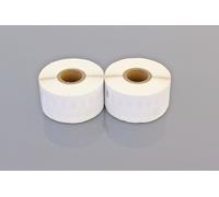 vhbw Rouleaux d'étiquettes, lot de 2x pièces 36mm x 89mm compatible avec Dymo LabelWriter EL40, 400 Duo, 400 Turbo, EL60 imprimante d'étiquettes