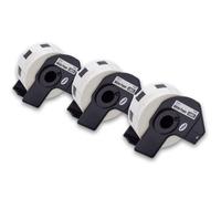 vhbw Rouleaux d'étiquettes, lot de 3x pièces 23mm x 23mm compatible avec Brother PT QL-1050, QL1050N, QL-1060 imprimante d'étiquettes - premium