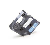 vhbw Ruban compatible avec 3M PL100, PL300, PL200 imprimante d'étiquettes 12mm Blanc sur Bleu, Vinyle