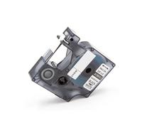 vhbw Ruban compatible avec 3M PL200, PL300 imprimante d'étiquettes Noir sur Blanc, cassette de gaine thermorétractable, 9 mm