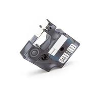 vhbw Ruban compatible avec 3M PL200, PL300, PL100 imprimante d'étiquettes 12mm Noir sur Blanc, nylon