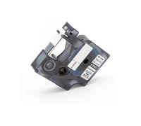 vhbw Ruban compatible avec 3M PL200, PL300, PL100 imprimante d'étiquettes 12mm Noir sur Blanc, polyester