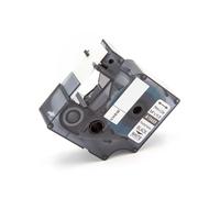 vhbw Ruban compatible avec 3M PL200, PL300, PL100 imprimante d'étiquettes 19mm Noir sur Blanc, nylon