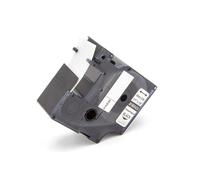 vhbw Ruban compatible avec 3M PL200, PL300, PL100 imprimante d'étiquettes 24mm Noir sur Transparent, polyester