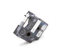 vhbw Ruban compatible avec 3M PL200, PL300, PL100 imprimante d'étiquettes 9mm Noir sur Transparent, polyester