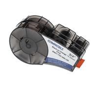 vhbw Ruban compatible avec Brady BMP21-LAB, BMP21 Plus, IDPAL, LABPAL imprimante d'étiquettes 19,05mm Noir sur Orange