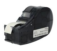 vhbw Ruban compatible avec Brady BMP21-LAB, IDPAL, M210, LABPAL, BMP21 Plus imprimante d'étiquettes 6,4m x 12,7mm Noir sur Blanc, nylon