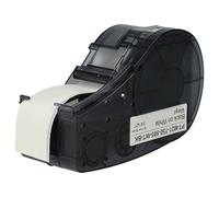 vhbw Ruban compatible avec Brady BMP21-LAB, BMP21 Plus, IDPAL, LABPAL imprimante d'étiquettes 19,05mm Noir sur Blanc, vinyle