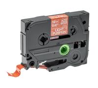 vhbw Ruban compatible avec Brother GL H105, 100, 200, H100 imprimante d'étiquettes 8m x 12mm Blanc sur Orange, laminée