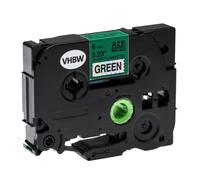 vhbw Ruban compatible avec Brother P-Touch E100, E100VP, H100LB, H100R, P700 imprimante d'étiquettes 6mm Noir sur Vert (paillettes)