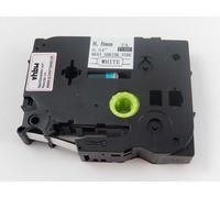 vhbw Ruban compatible avec Brother P-Touch PT-9500, PT-9500PC imprimante d'étiquettes Noir sur Blanc, cassette de gaine thermorétractable, 8,8 mm