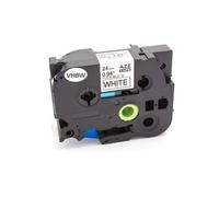 vhbw Ruban compatible avec Brother PT 1000, 1000-Series, 1080, 1010 imprimante d'étiquettes 8m x 24mm Bleu sur Blanc, plastique, flexible