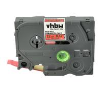 vhbw Ruban compatible avec Brother PT 9200, 9000, 900BTS, 900F imprimante d'étiquettes 8m x 12mm Or sur Rouge cloche, laminée