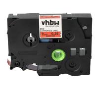 vhbw Ruban compatible avec Brother PT 9600, 9400, 9700PC, 900, série 9000, 9200PC, 9200DX, 900F imprimante d'étiquettes 9mm Noir sur Rouge