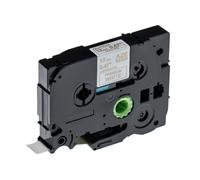 vhbw Ruban compatible avec Brother PT D200BW, D410, D200BWV, D210, D210VP imprimante d'étiquettes 5m x 12mm Or sur Blanc premium, laminée