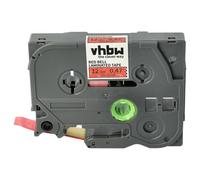 vhbw Ruban compatible avec Brother PT D210, D201, D201CS, D202 imprimante d'étiquettes 8m x 12mm Or sur Rouge cloche, laminée